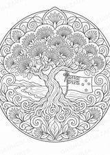 Neuseeland Mandalas Ausmalbilder – Länder und Kulturen – 15 Malvorlagen – Materialseite 7