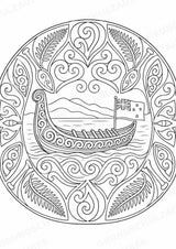 Neuseeland Mandalas Ausmalbilder – Länder und Kulturen – 15 Malvorlagen – Materialseite 13