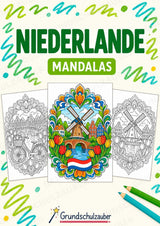 Niederlande Mandalas Ausmalbilder – Länder und Kulturen – 15 Malvorlagen – Cover