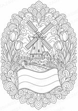 Niederlande Mandalas Ausmalbilder – Länder und Kulturen – 15 Malvorlagen – Materialseite 2