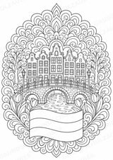 Niederlande Mandalas Ausmalbilder – Länder und Kulturen – 15 Malvorlagen – Materialseite 3