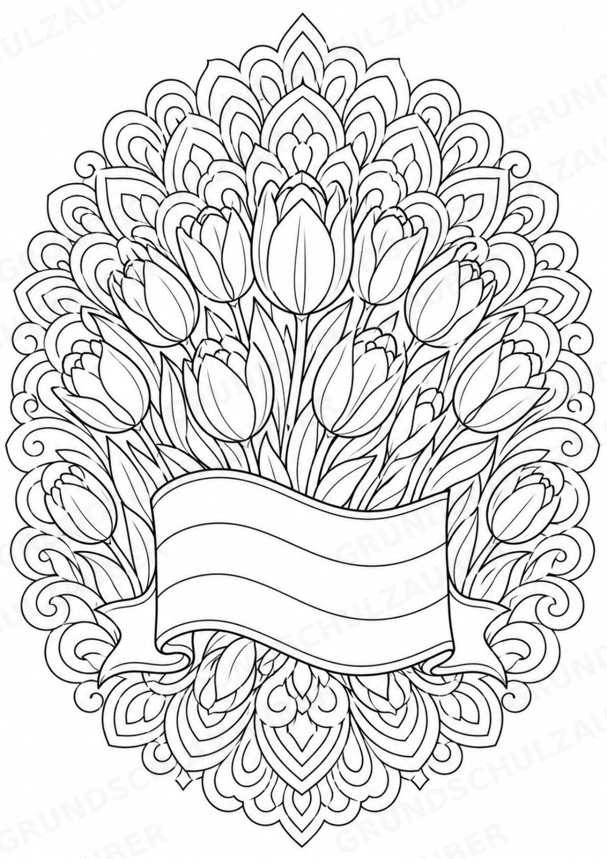Niederlande Mandalas Ausmalbilder – Länder und Kulturen – 15 Malvorlagen – Materialseite 4