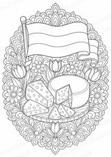 Niederlande Mandalas Ausmalbilder – Länder und Kulturen – 15 Malvorlagen – Materialseite 8
