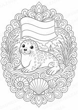 Niederlande Mandalas Ausmalbilder – Länder und Kulturen – 15 Malvorlagen – Materialseite 9