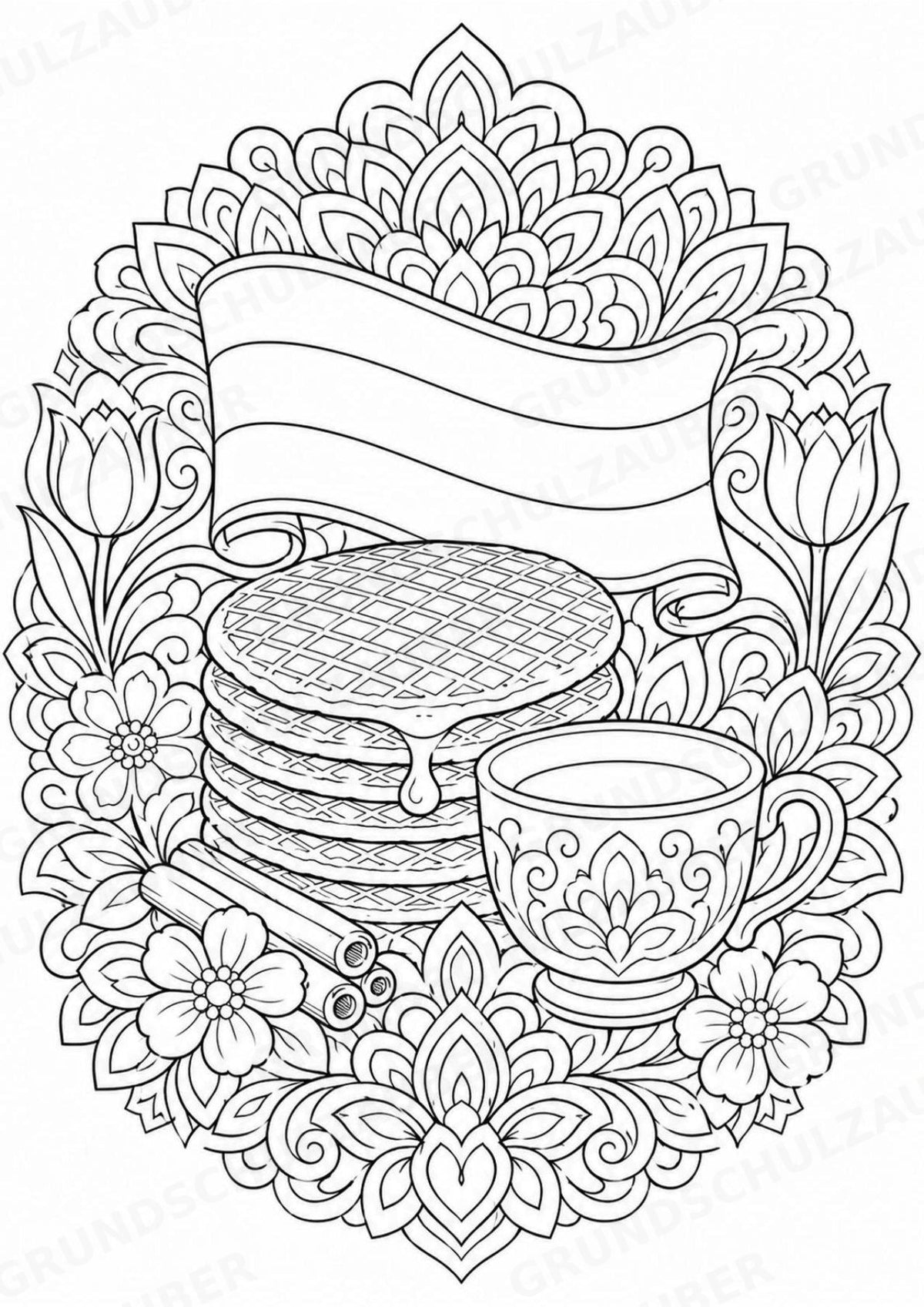 Niederlande Mandalas Ausmalbilder – Länder und Kulturen – 15 Malvorlagen – Materialseite 15