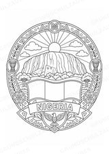 Nigeria Mandalas Ausmalbilder – Länder und Kulturen – 15 Malvorlagen – Materialseite 8