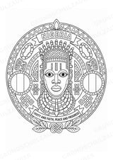 Nigeria Mandalas Ausmalbilder – Länder und Kulturen – 15 Malvorlagen – Materialseite 12