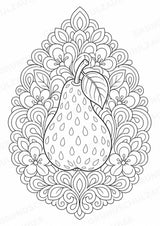 Obst & Gemüse Mandalas Ausmalbilder – Gemüse – 15 Malvorlagen – Materialseite 7