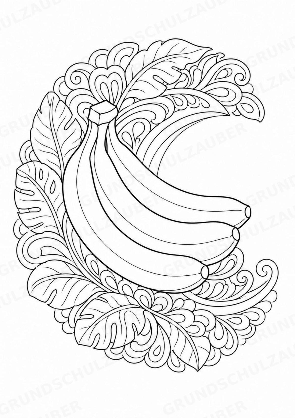 Obst & Gemüse Mandalas Ausmalbilder – Gemüse – 15 Malvorlagen – Materialseite 9