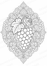 Obst & Gemüse Mandalas Ausmalbilder – Gemüse – 15 Malvorlagen – Materialseite 12