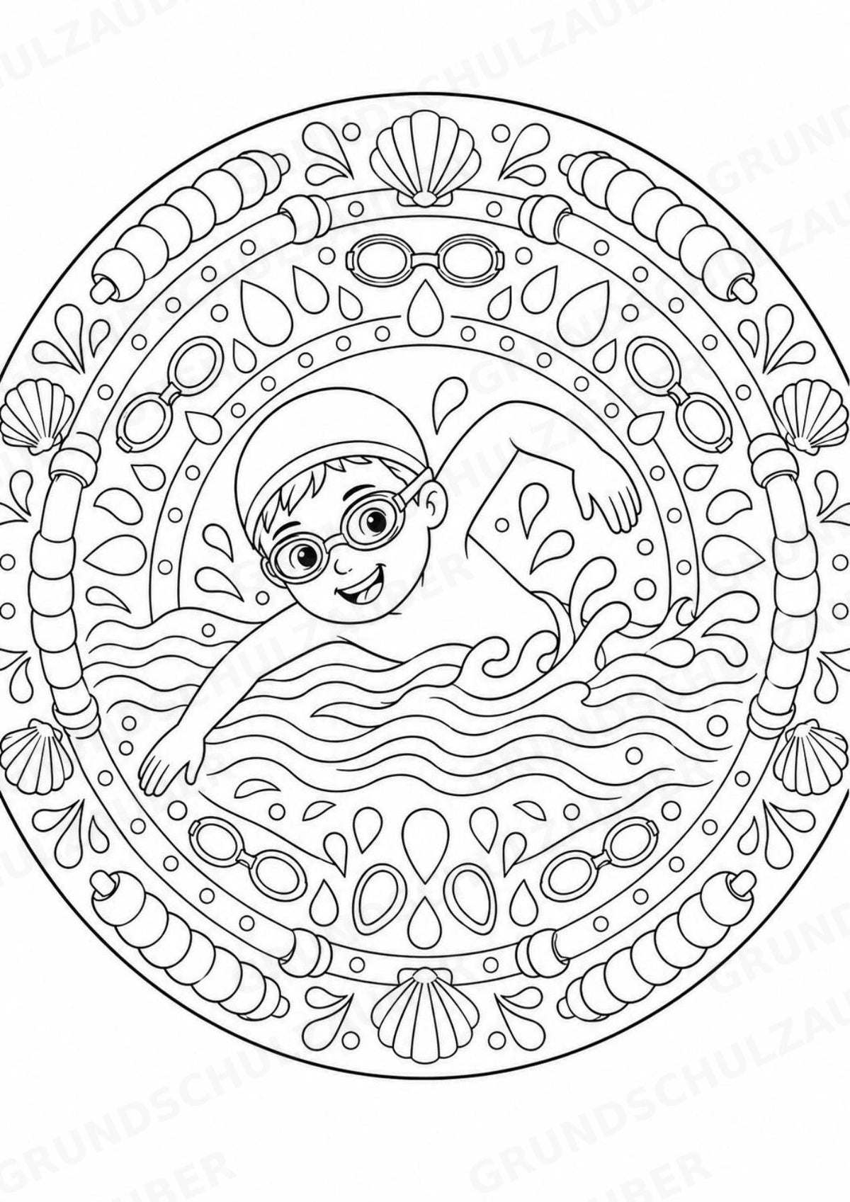 Olympische Spiele Mandalas Ausmalbilder – Sport – 15 Malvorlagen – Materialseite 4