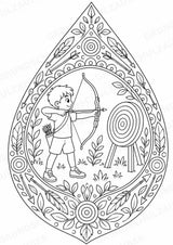 Olympische Spiele Mandalas Ausmalbilder – Sport – 15 Malvorlagen – Materialseite 7