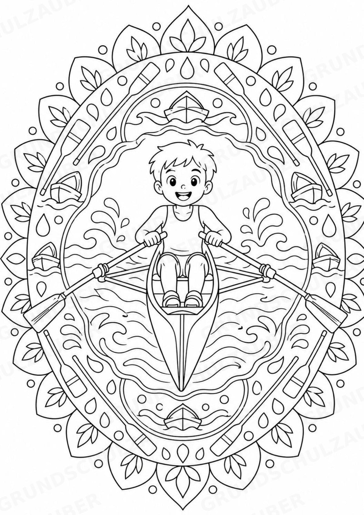 Olympische Spiele Mandalas Ausmalbilder – Sport – 15 Malvorlagen – Materialseite 8