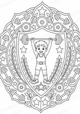 Olympische Spiele Mandalas Ausmalbilder – Sport – 15 Malvorlagen – Materialseite 9