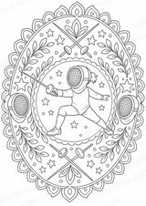 Olympische Spiele Mandalas Ausmalbilder – Sport – 15 Malvorlagen – Materialseite 10