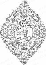 Olympische Spiele Mandalas Ausmalbilder – Sport – 15 Malvorlagen – Materialseite 13