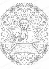 Olympische Spiele Mandalas Ausmalbilder – Sport – 15 Malvorlagen – Materialseite 15