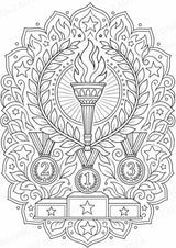Olympische Spiele Mandalas Ausmalbilder – Sport – 15 Malvorlagen – Materialseite 16