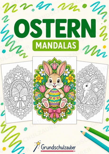 Ostern Mandalas Ausmalbilder – Feste und Feiertage – 15 Malvorlagen – Cover