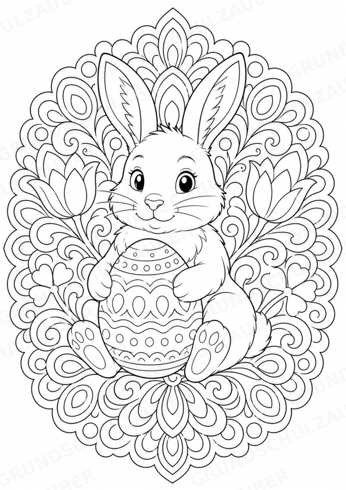 Ostern Mandalas Ausmalbilder – Feste und Feiertage – 15 Malvorlagen – Materialseite 2