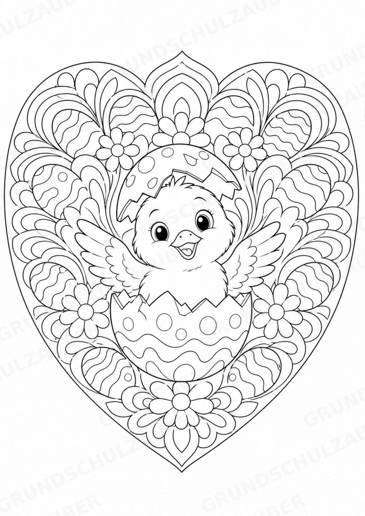 Ostern Mandalas Ausmalbilder – Feste und Feiertage – 15 Malvorlagen – Materialseite 4