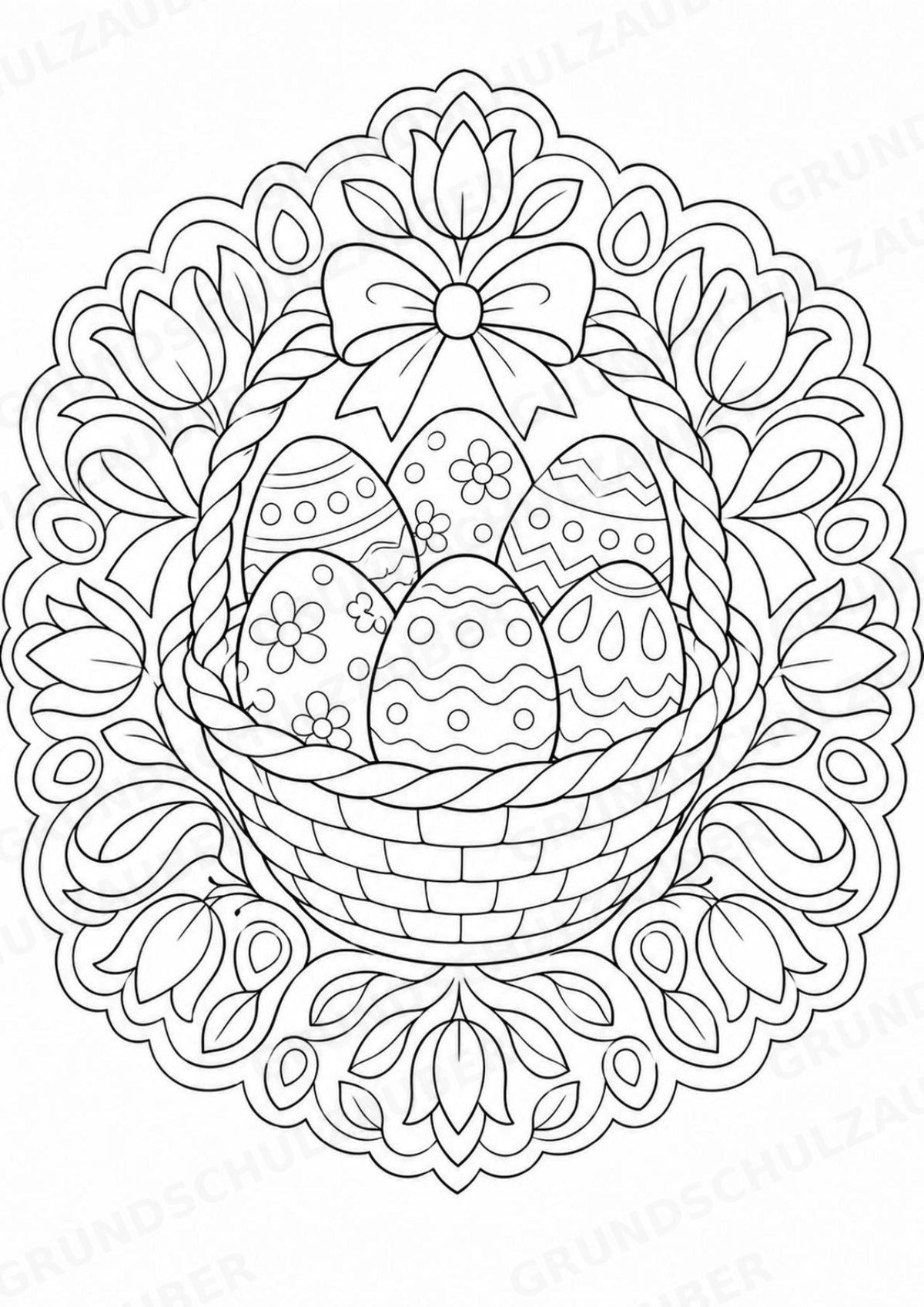 Ostern Mandalas Ausmalbilder – Feste und Feiertage – 15 Malvorlagen – Materialseite 7