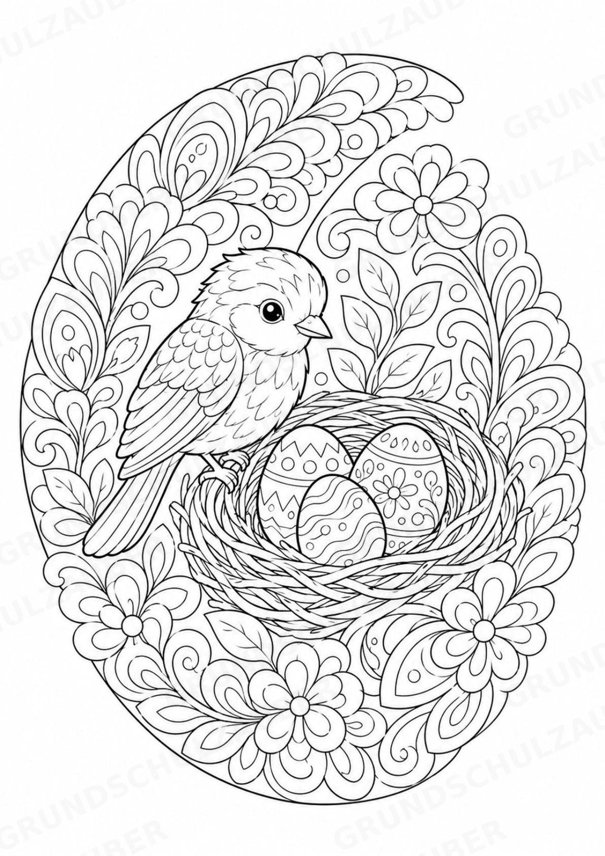 Ostern Mandalas Ausmalbilder – Feste und Feiertage – 15 Malvorlagen – Materialseite 9