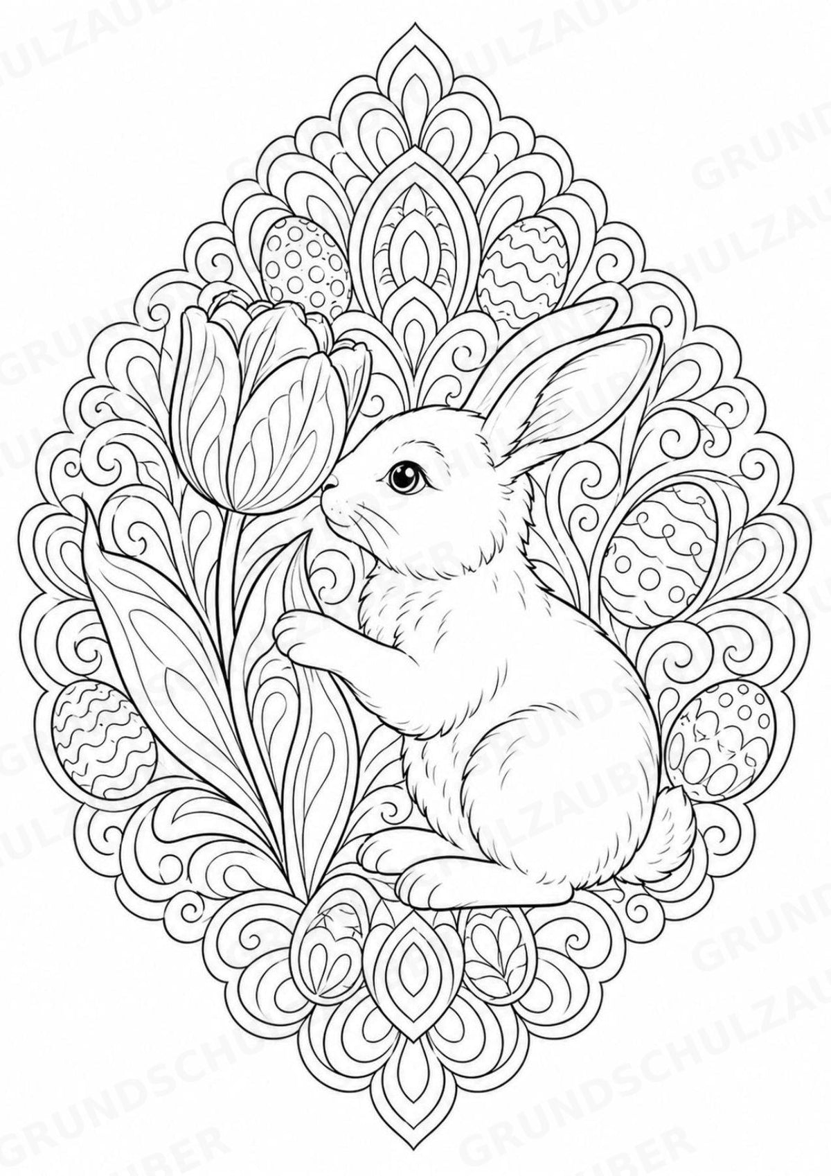 Ostern Mandalas Ausmalbilder – Feste und Feiertage – 15 Malvorlagen – Materialseite 13