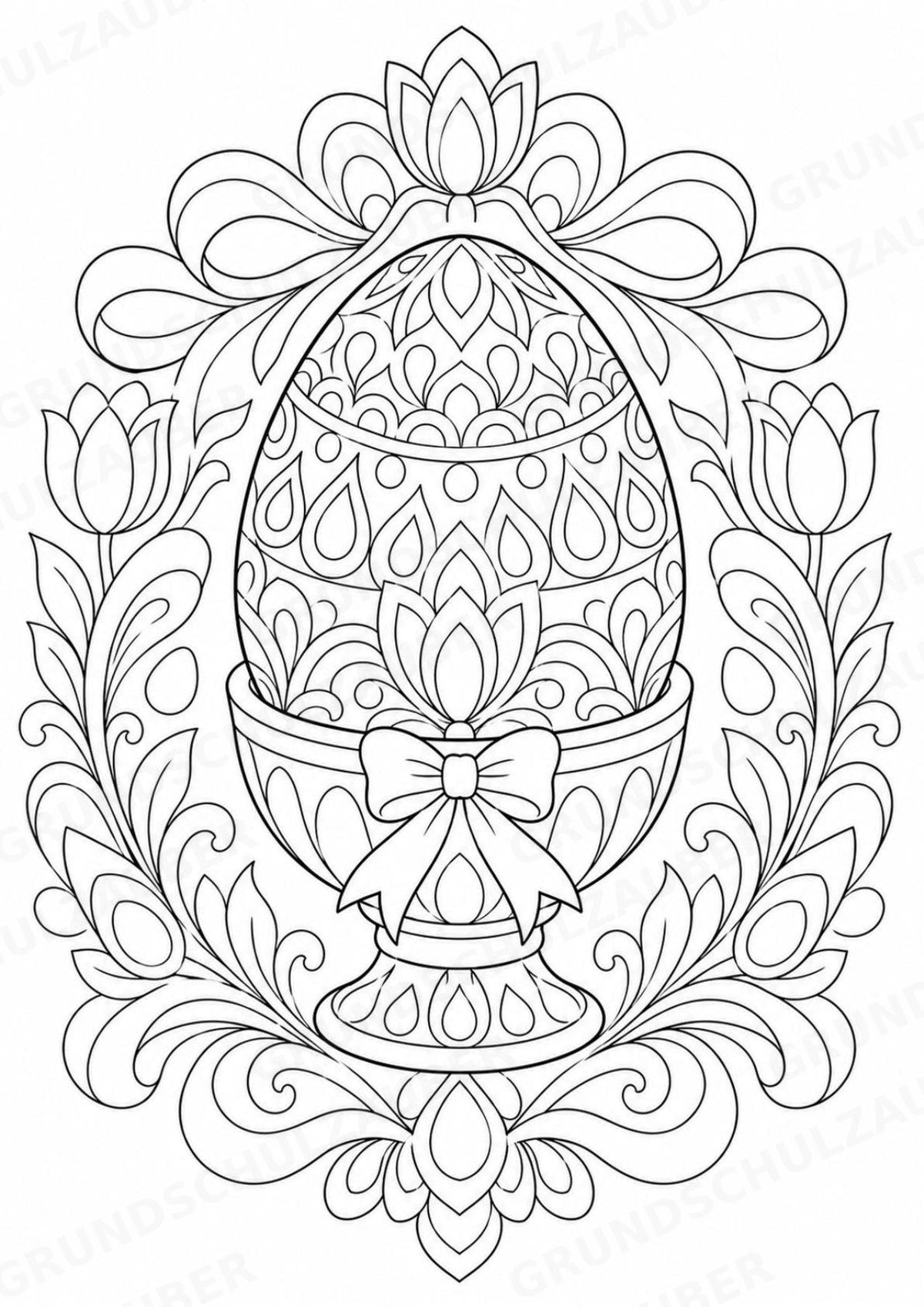 Ostern Mandalas Ausmalbilder – Feste und Feiertage – 15 Malvorlagen – Materialseite 16