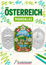 Österreich Mandalas Ausmalbilder – Länder und Kulturen – 15 Malvorlagen – Cover