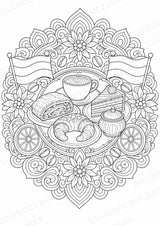 Österreich Mandalas Ausmalbilder – Länder und Kulturen – 15 Malvorlagen – Materialseite 11