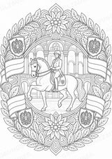 Österreich Mandalas Ausmalbilder – Länder und Kulturen – 15 Malvorlagen – Materialseite 13