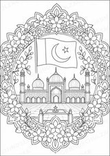 Pakistan Mandalas Ausmalbilder – Länder und Kulturen – 15 Malvorlagen – Materialseite 5