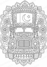 Pakistan Mandalas Ausmalbilder – Länder und Kulturen – 15 Malvorlagen – Materialseite 8