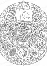 Pakistan Mandalas Ausmalbilder – Länder und Kulturen – 15 Malvorlagen – Materialseite 11