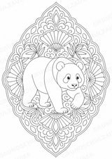 Panda Mandalas Ausmalbilder – Tiere – 15 Malvorlagen – Materialseite 3