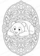 Panda Mandalas Ausmalbilder – Tiere – 15 Malvorlagen – Materialseite 4
