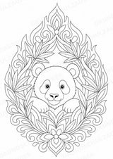 Panda Mandalas Ausmalbilder – Tiere – 15 Malvorlagen – Materialseite 9