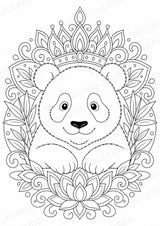 Panda Mandalas Ausmalbilder – Tiere – 15 Malvorlagen – Materialseite 12