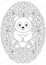 Panda Mandalas Ausmalbilder – Tiere – 15 Malvorlagen – Materialseite 16