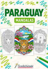 Paraguay Mandalas Ausmalbilder – Länder und Kulturen – 15 Malvorlagen – Cover