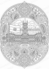 Paraguay Mandalas Ausmalbilder – Länder und Kulturen – 15 Malvorlagen – Materialseite 3