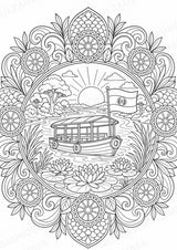Paraguay Mandalas Ausmalbilder – Länder und Kulturen – 15 Malvorlagen – Materialseite 5