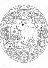 Paraguay Mandalas Ausmalbilder – Länder und Kulturen – 15 Malvorlagen – Materialseite 8
