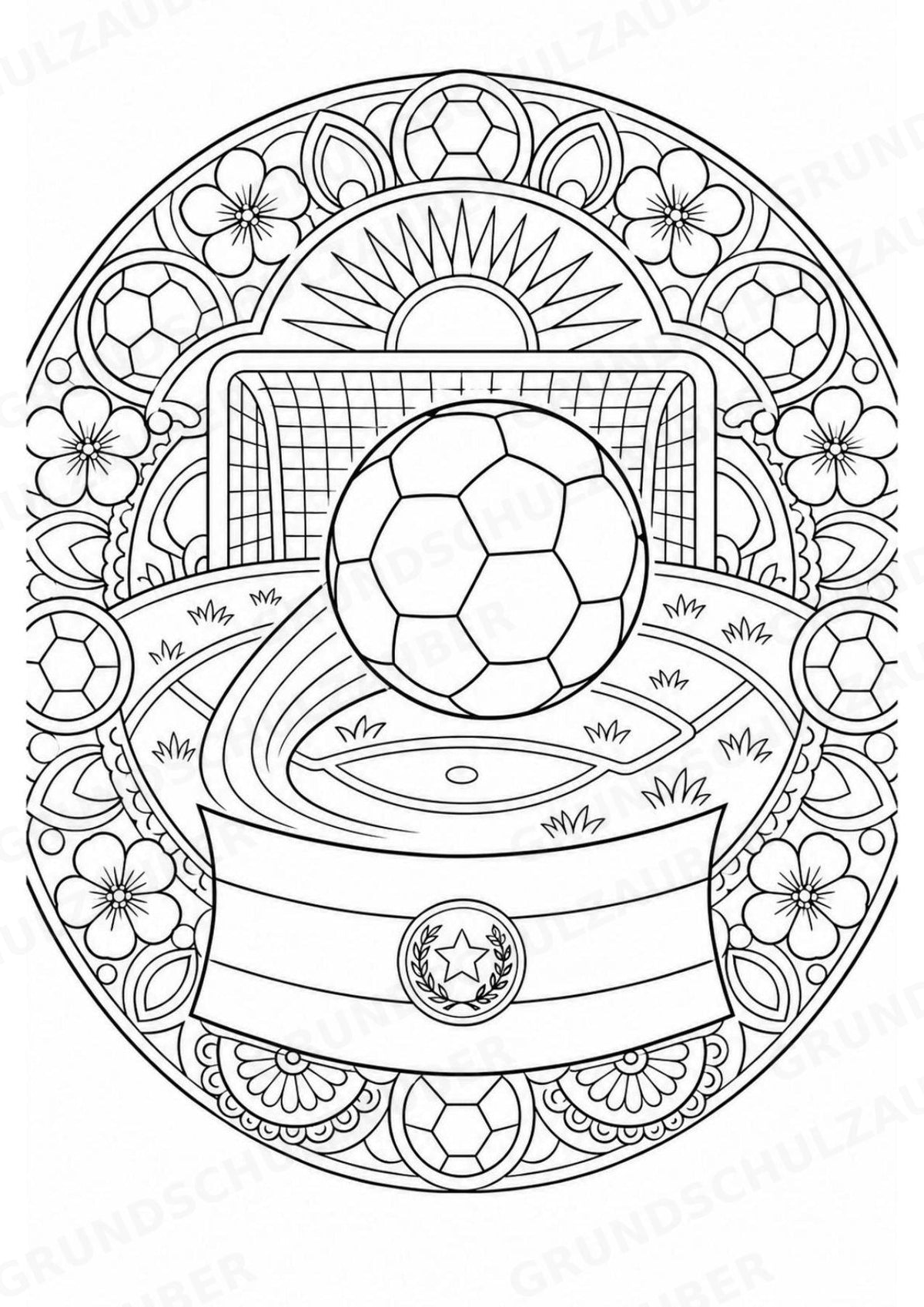 Paraguay Mandalas Ausmalbilder – Länder und Kulturen – 15 Malvorlagen – Materialseite 15