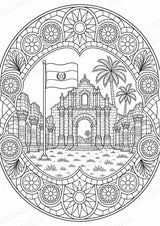 Paraguay Mandalas Ausmalbilder – Länder und Kulturen – 15 Malvorlagen – Materialseite 16