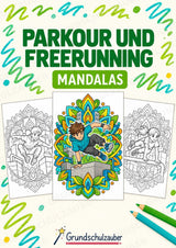 Parkour & Freerunning Mandalas Ausmalbilder – Allgemeine Themen – 15 Malvorlagen – Cover