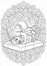 Parkour & Freerunning Mandalas Ausmalbilder – Allgemeine Themen – 15 Malvorlagen – Materialseite 7