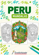 Peru Mandalas Ausmalbilder – Länder und Kulturen – 15 Malvorlagen – Cover