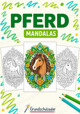Pferd Mandalas Ausmalbilder – Tiere – 15 Malvorlagen – Cover